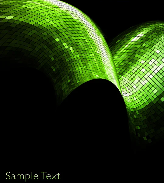 ベクトル緑の幾何学的な技術の背景。eps10 — ストックベクタ