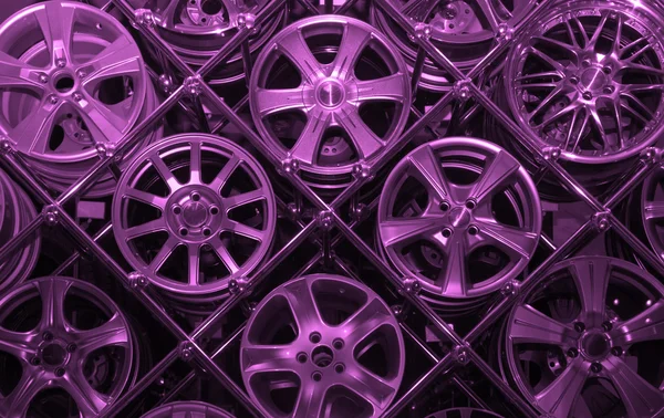 Purpurowe tło felgi — Zdjęcie stockowe