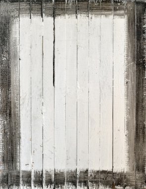 Weathered white wood with paint frame clipart