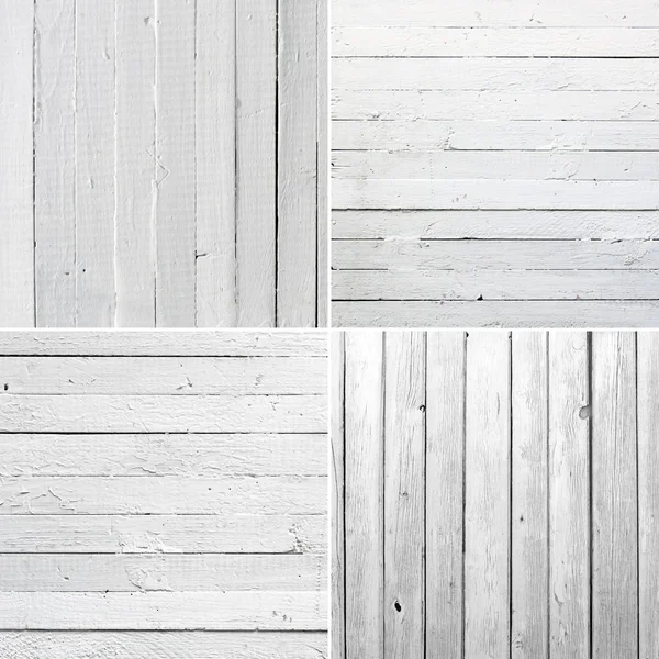 Set Legno bianco intemperie — Foto Stock