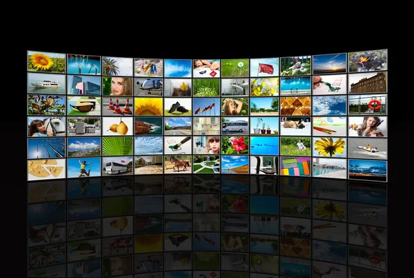 Screens multimedia panel — Stock Photo, Image
