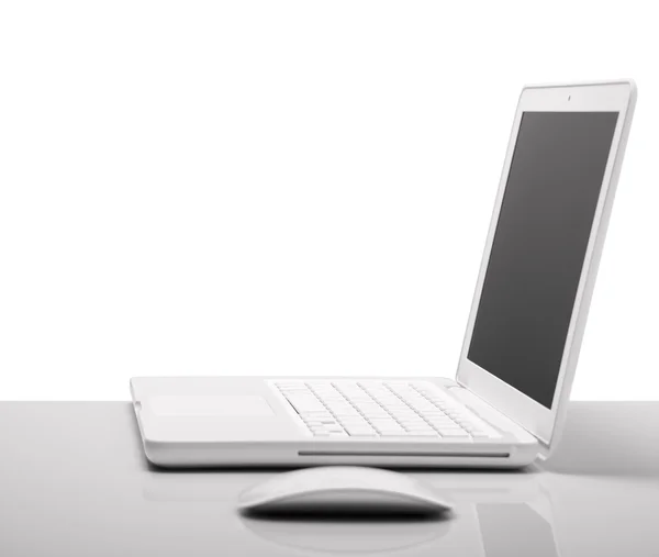 Computer Laptop and mouse — Stock Photo, Image