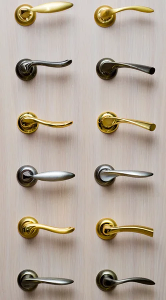 Stock image Set metal handles