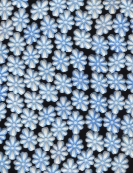 Snowflakes on a black background — Stock Photo, Image