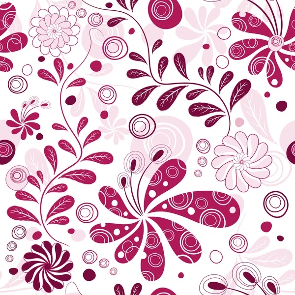 Papier peint blanc et violet répétant — Image vectorielle