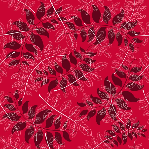 シームレスな秋の花のパターン — ストックベクタ