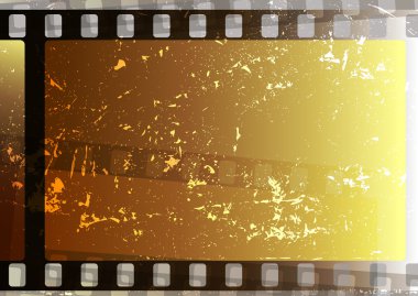 Grunge film strips (vector) clipart