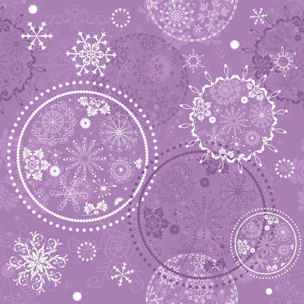 Violet Kerstmis naadloze patroon — Stockvector