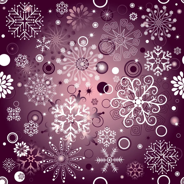 Violet motif sans couture de Noël — Image vectorielle