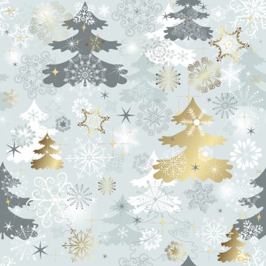 Winter repeating pattern clipart