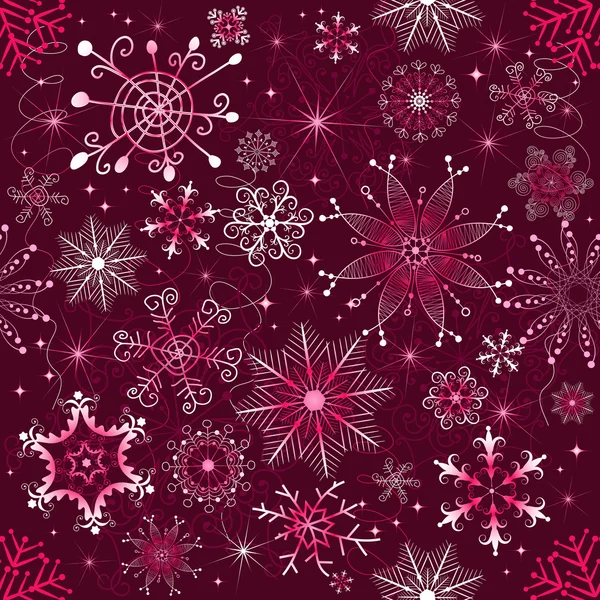 Patrón púrpura de Navidad (sin costuras ) — Vector de stock