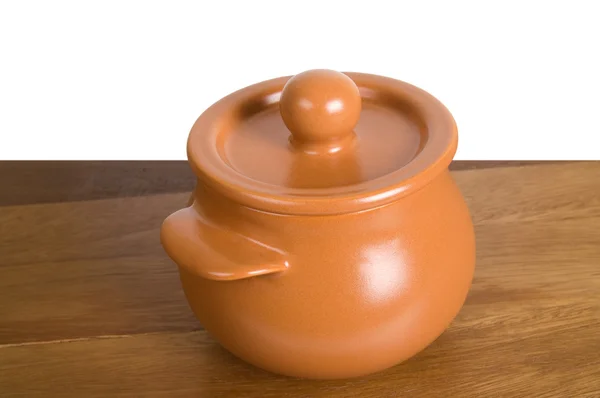 Pote de cerâmica de cozinha — Fotografia de Stock