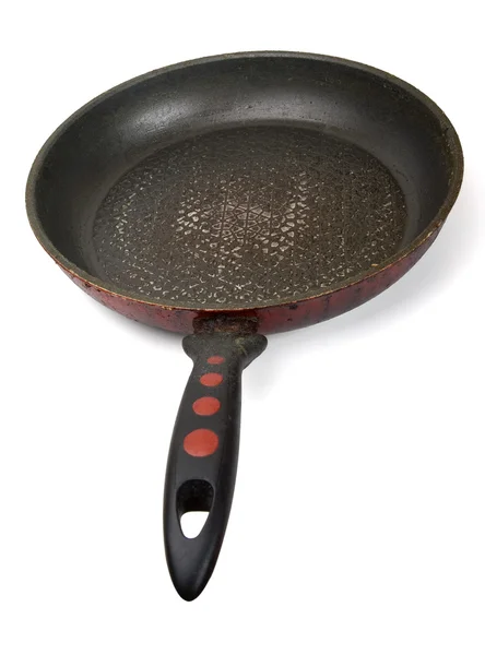 Dirty old frying pan — Stock Photo, Image