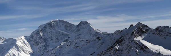 Panorama Caucasus Mountains in winter — Stock Photo, Image