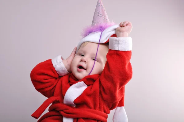 Santa barn pojke — Stockfoto
