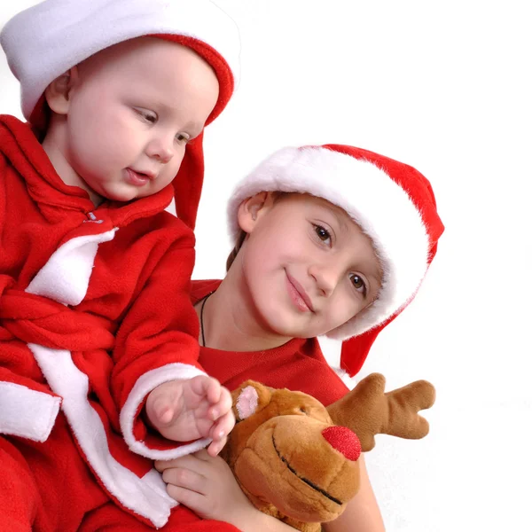 Christmas brothers — Stock Photo, Image