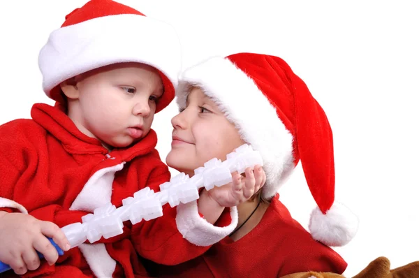 Christmas brothers Royalty Free Stock Images