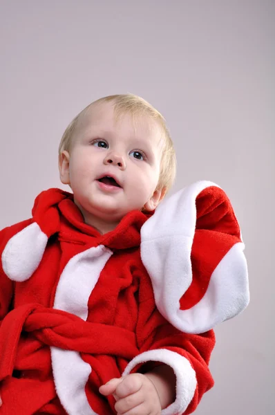 Санта малюк хлопчик — стокове фото