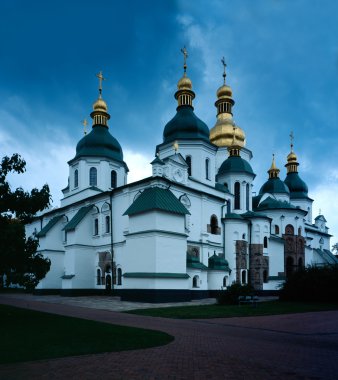 St. Sophia orthodox Cathedral, Kiev Ukraine. clipart
