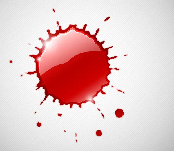 stock vector Red ink blob splash