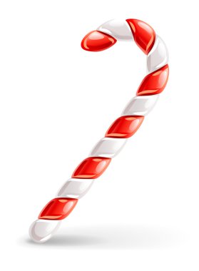 Sweet christmas caramel cane clipart