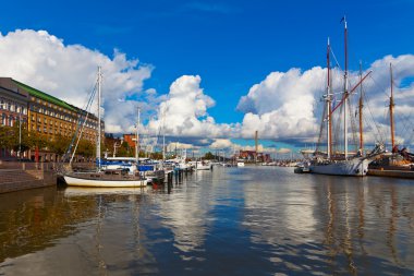 Old port in Helsinki, Finland clipart