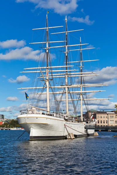 Történelmi hajó '' af chapman'', Stockholm, Svédország — Stock Fotó