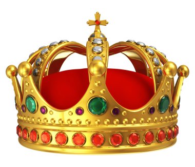 Golden royal crown clipart