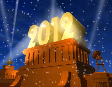 New Year 2012 celebration clipart