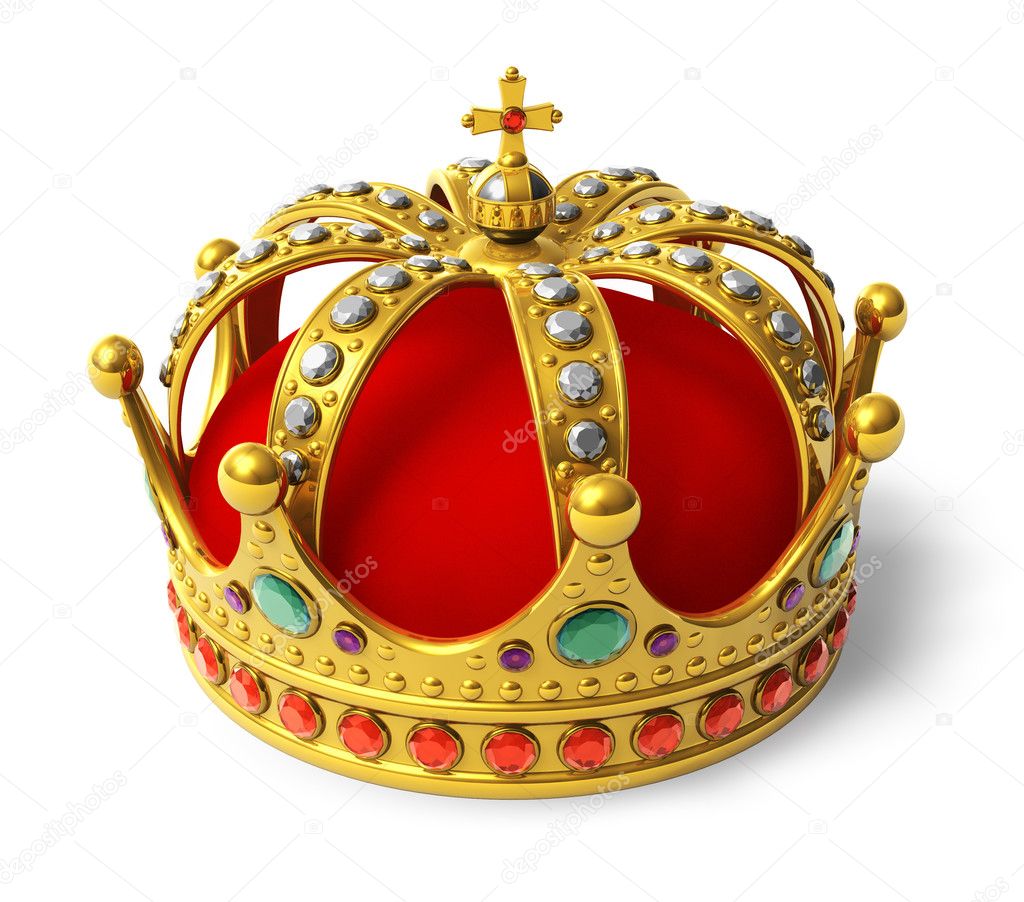 Golden royal crown