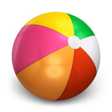 Color beach ball clipart