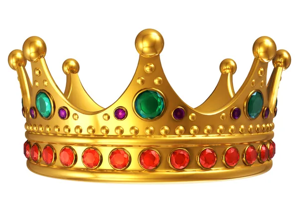 Zlatá královská koruna — Stock fotografie