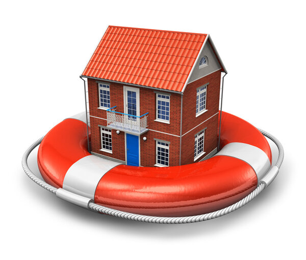 Real estate insurance concept