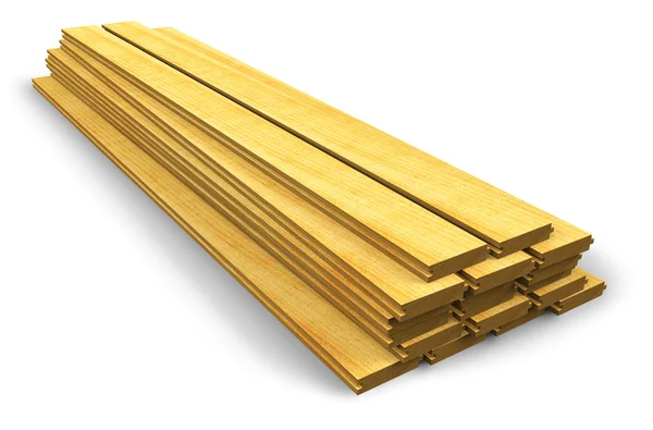 Stapel van houten constructie planken — Stockfoto