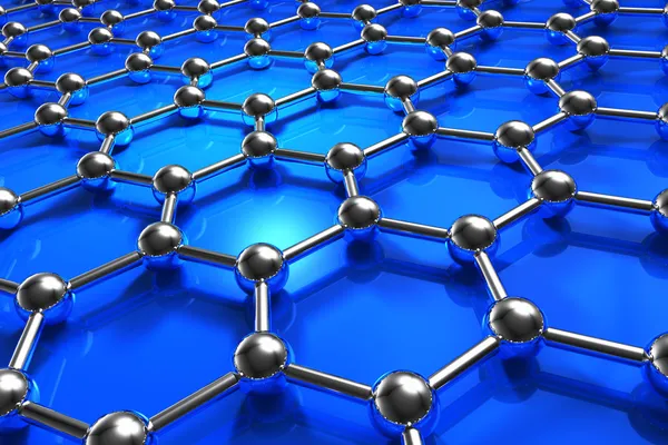 Abstrakt molekylär nanostrukturen modell — Stockfoto