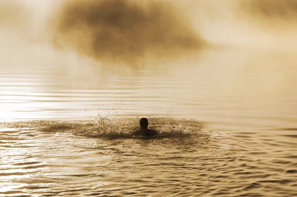 Male in water — Stock Photo, Image