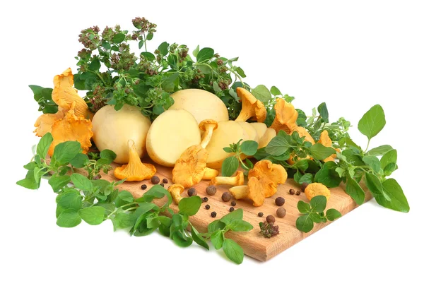 Cogumelos com potatos — Fotografia de Stock