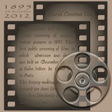 Day of world cinema clipart