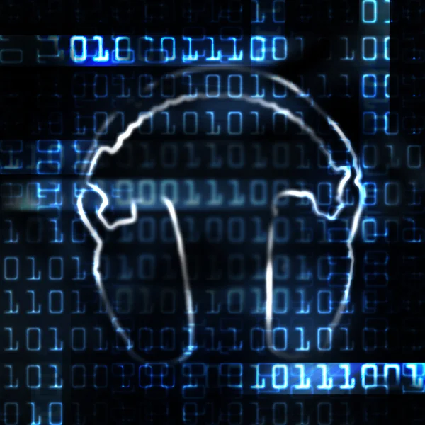Digital headphones — Stock Photo, Image