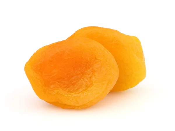 Twee gedroogde abrikozen — Stockfoto