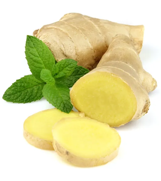 Ginger with mint — Stock Photo, Image