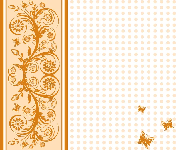 Vektor-Illustration eines Umschlaghintergrundes mit Ornament — Stockvektor