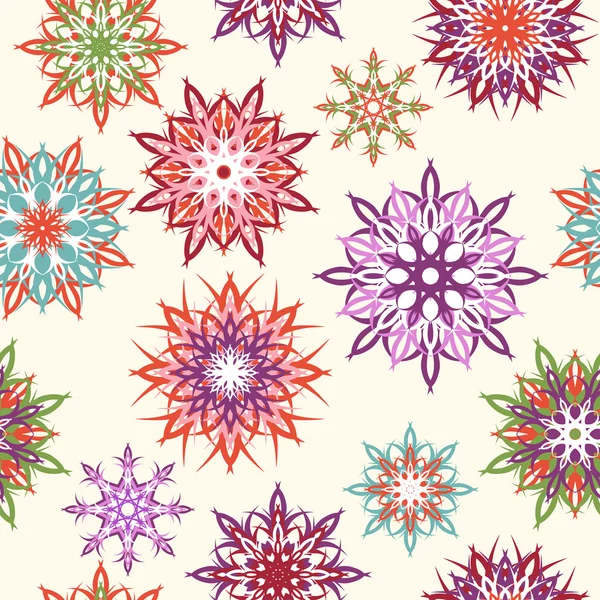 Illustration vectorielle d'un motif floral sans couture — Image vectorielle