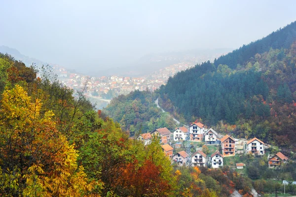 セルビアの山の村 — ストック写真