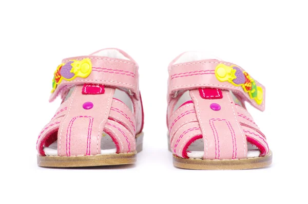 Pinkfarbene Sandalen — Stockfoto