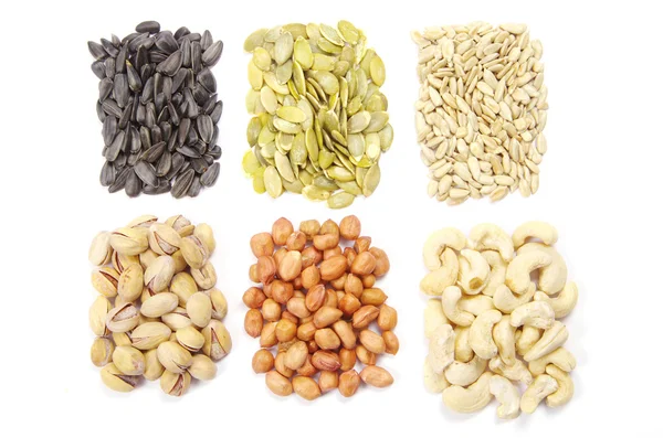 Семена и орехи — стоковое фото