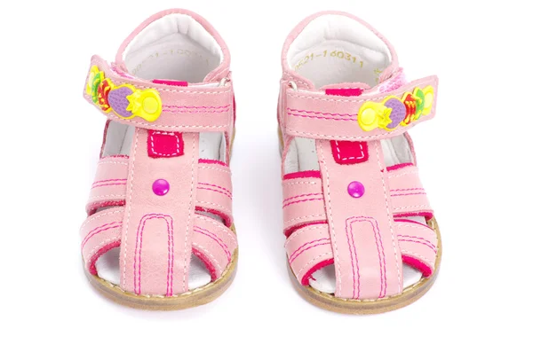 Pinkfarbene Sandalen — Stockfoto