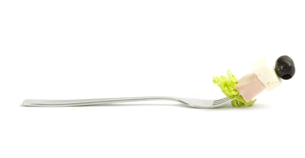 Delicious on a fork — Stock Photo, Image