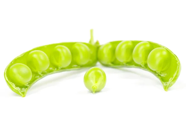 Peas on a white — Stock Photo, Image