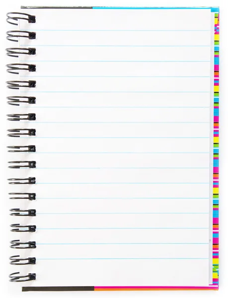 Blank spiral notepad — Stock Photo, Image